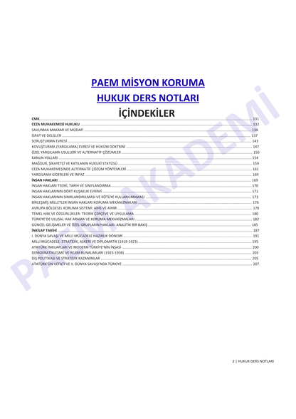 2026 | PAEM & Misyon Koruma Tüm Dersler ve Mobil Uygulama Hediyeli Set